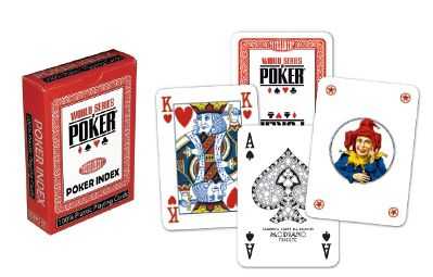 Modiano WSOP regular index 4249 Poker karty červené Modiano