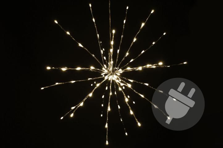 Nexos 33214 Vánoční LED osvětlení - meteorický déšť - teplá bílá