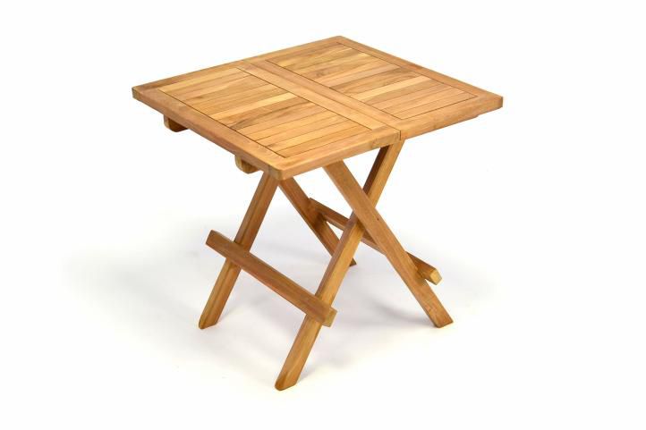 Divero 34944 Zahradní dřevěný skládací stolek výška 50 cm Divero