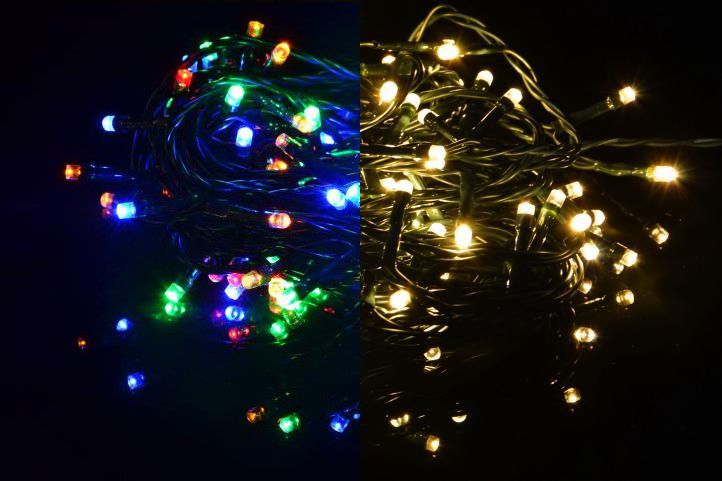 Nexos 39231 Vánoční světelný řetěz 40 LED - 9 blikajících funkcí - 3