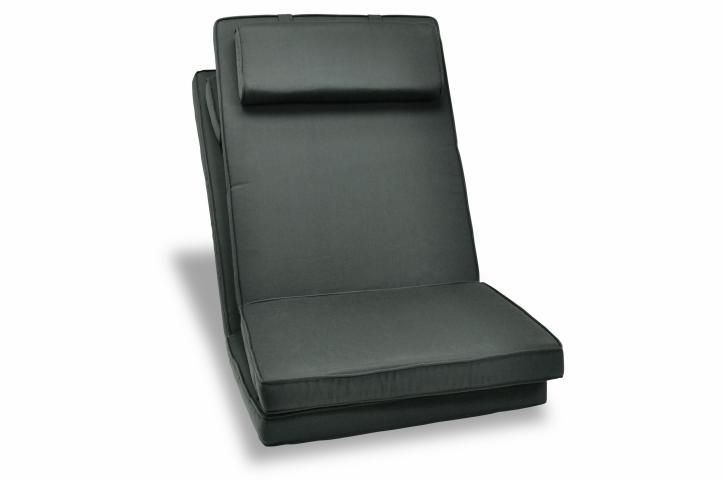 Divero 40752 Sada 2x polstrování na židli - antracit Divero
