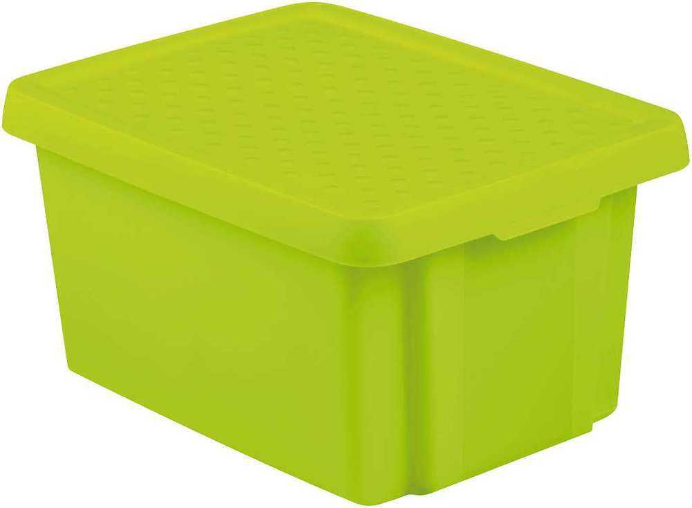CURVER 41136 Úlložný box s víkem16L - zelený CURVER