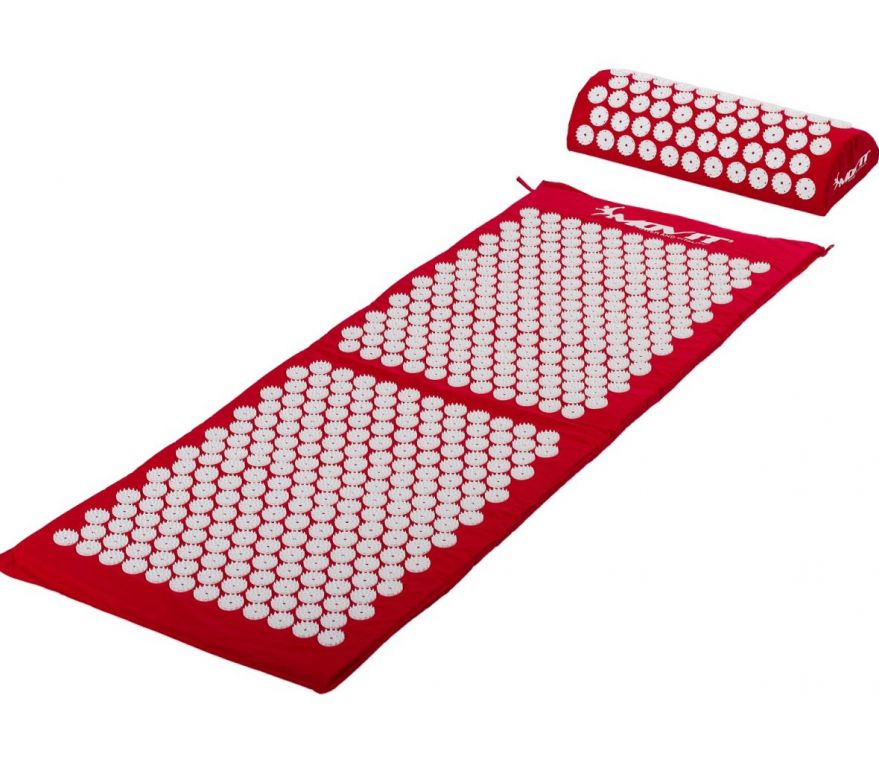 Movit akupresurní podložka s polštářem červená 130 x 50 cm MOVIT