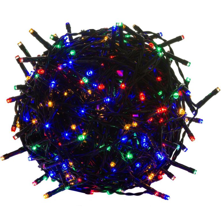 VOLTRONIC® 39460 Vánoční LED osvětlení 40 m - barevné 400 LED - zelený kabel VOLTRONIC®