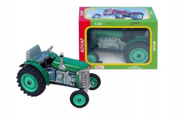 Kovap Traktor Zetor zelený na klíček kov 14cm Teddies