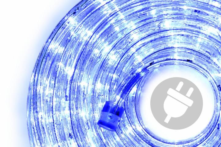 Nexos 874 LED světelný kabel 10 m - modrá
