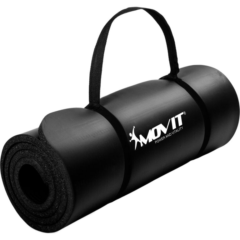 MOVIT 60197 Gymnastická podložka 183 x 60 x 1 cm - černá MOVIT