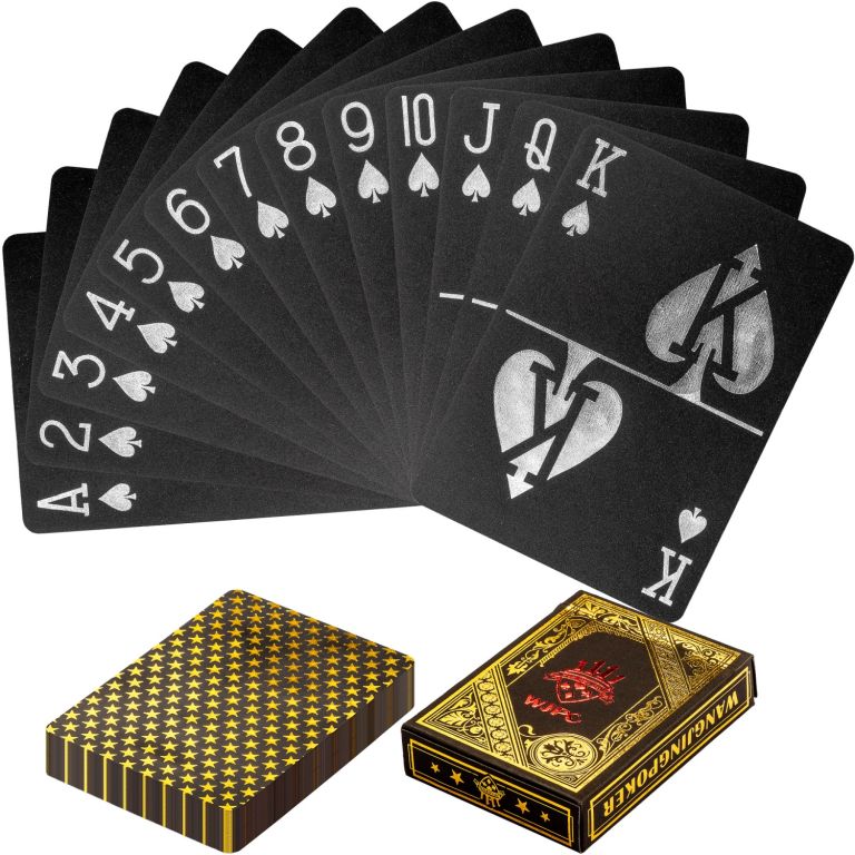 Tuin 60783 Poker karty plastové - černé/zlaté GamesPlanet®