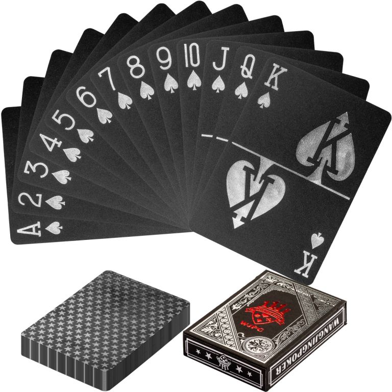 Tuin 60784 Poker karty plastové - černé/stříbrné GamesPlanet®