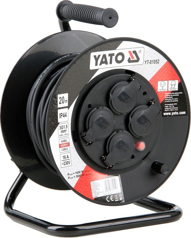 Yato Kabel prodlužovací 20m buben 4 zásuvky YT-81052 Yato