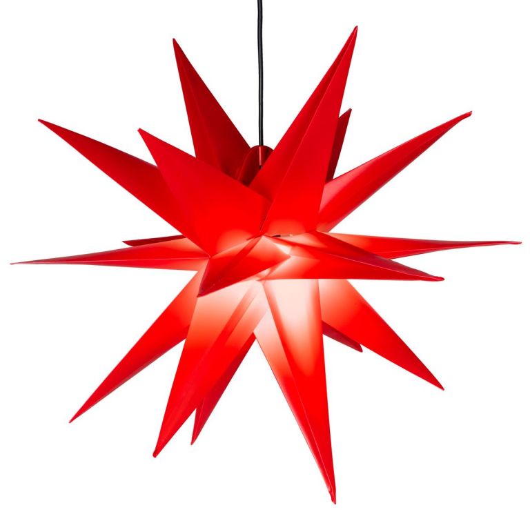 Nexos 64199 Vánoční dekorace - hvězda s časovačem 1 LED