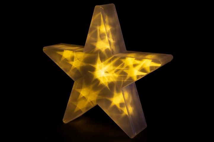 Nexos 33205 Vánoční hvězda s 3D efektem - 35 cm