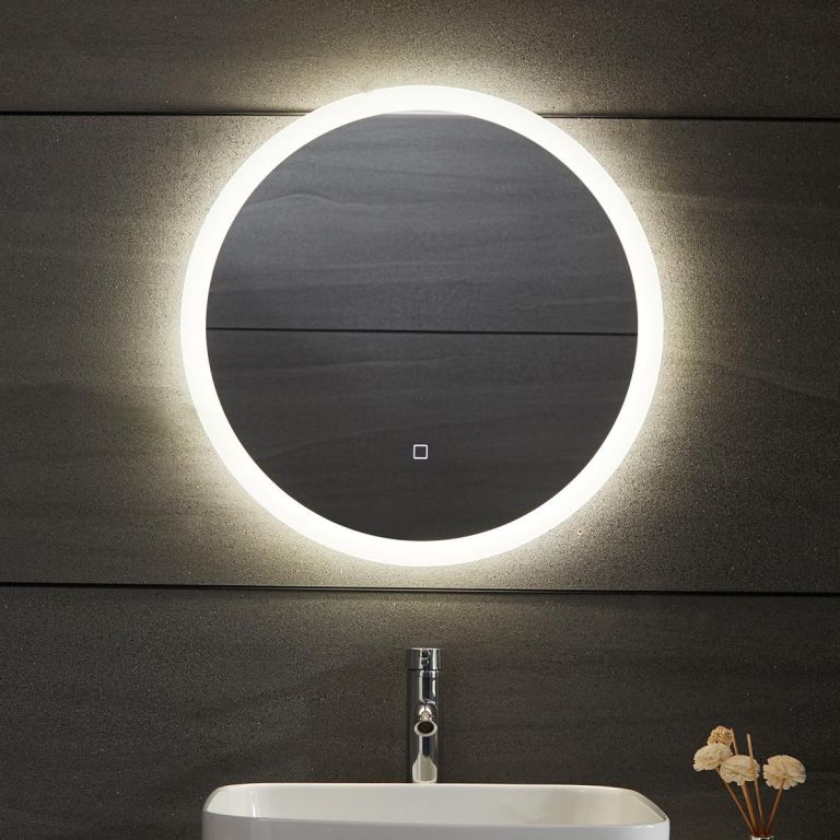 80792 AQUAMARIN Koupelnové LED zrcadlo kulaté