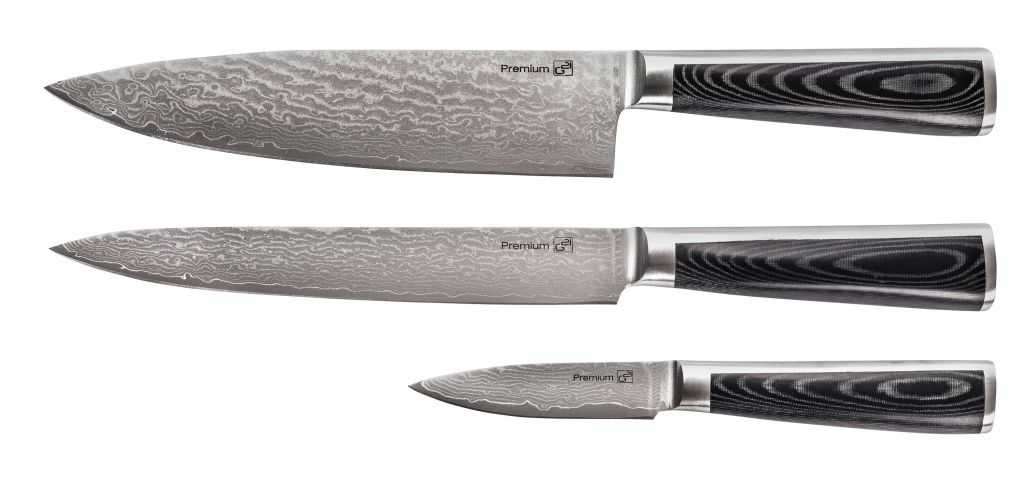 Sada nožů Damascus Premium