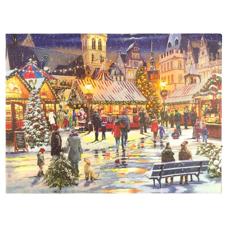 Nástěnná malba Vánoční trhy