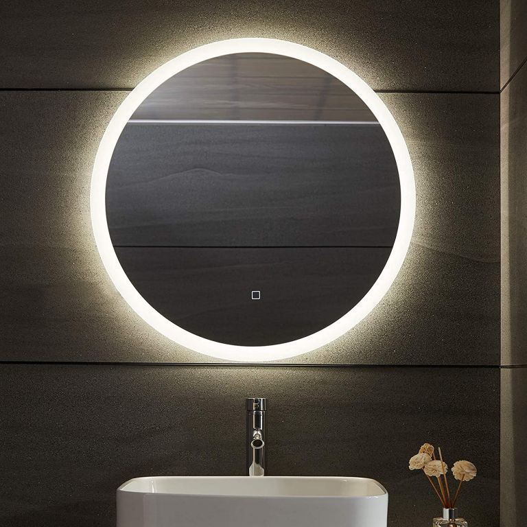 86841 AQUAMARIN Koupelnové LED zrcadlo kulaté