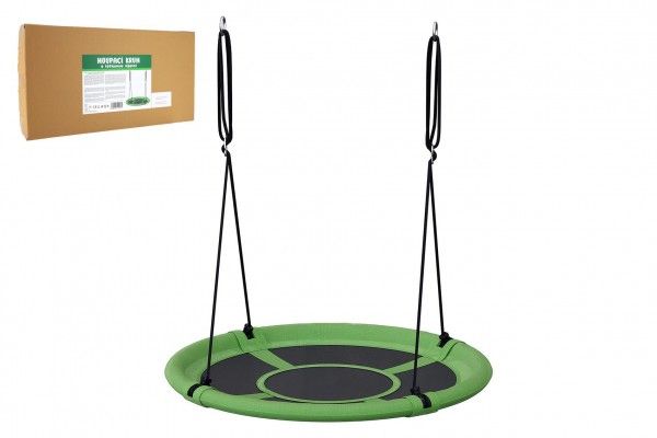 Houpací kruh zelený 100 cm látková výplň v krabici 73x37x7cm Teddies