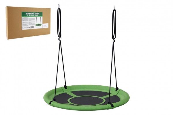 Houpací kruh zelený 80 cm látková výplň v krabici 60x37x7cm Teddies