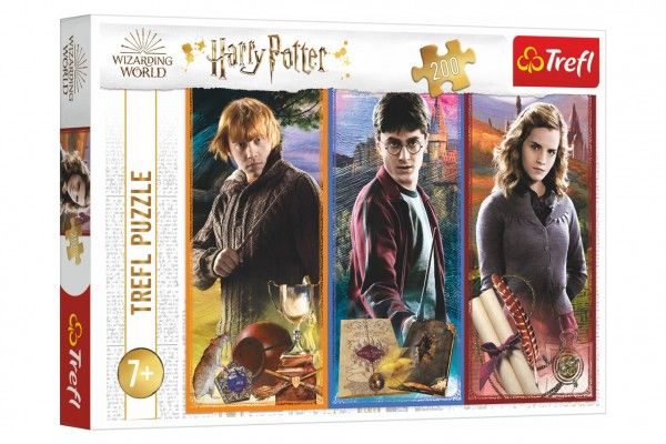 Puzzle Ve světě magie a čarodějnictví/Harry Potter 200 dílků 48x34cm v krabici 33x23x4cm Teddies