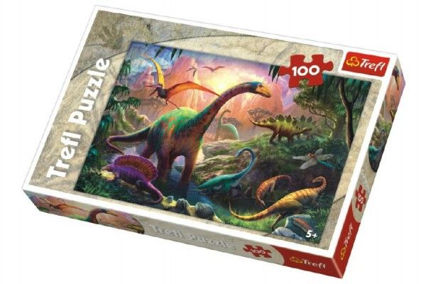 Trefl 16277 Svět dinosaurů 100 dílků Teddies