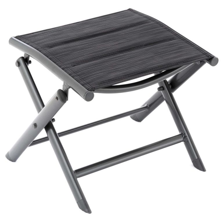 Garthen Sklopná hliníková stolička - černá