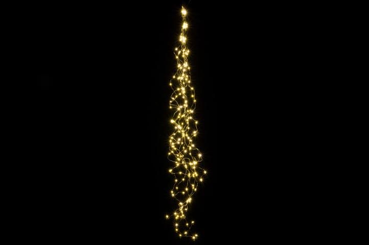 Nexos Vánoční dekorativní osvětlení – drátky - 200 LED teple bílé Nexos