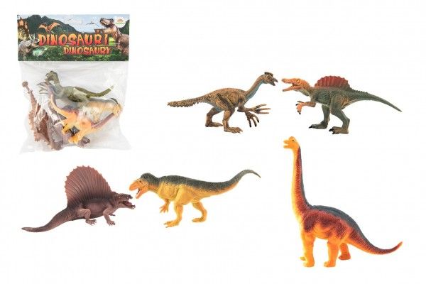 Dinosaurus plast 16 až 18 cm 5 ks v sáčku Teddies