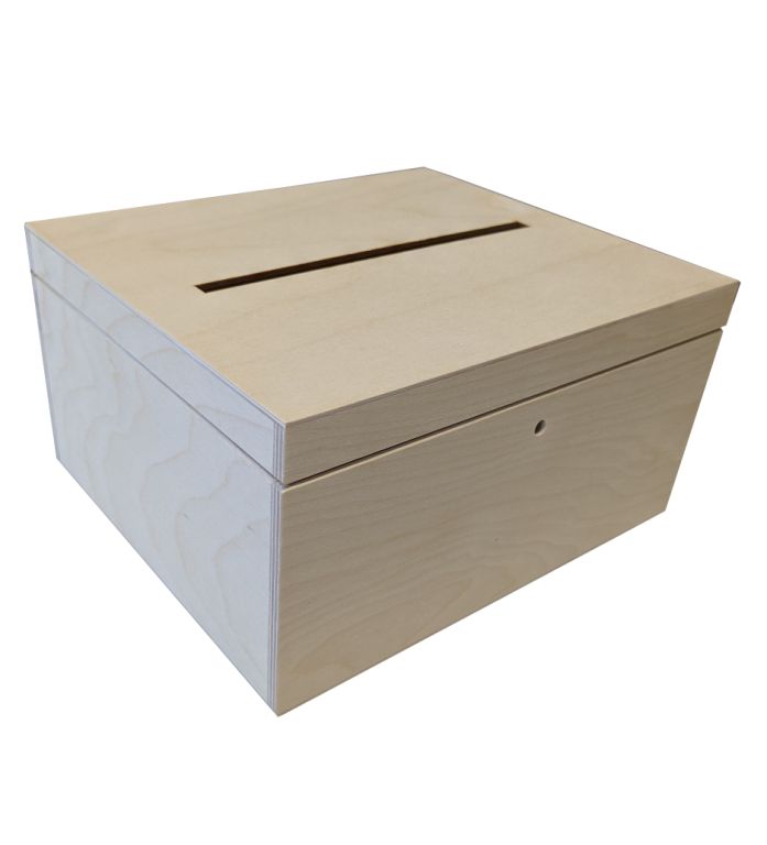 Dřevěný box na svatební dary a přání
