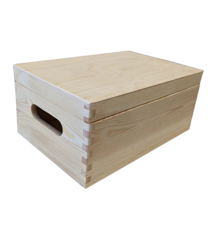 Dřevěný univerzální box s víkem