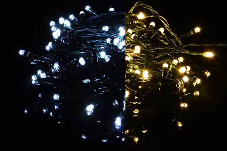 Nexos 39236 Vánoční světelný řetěz 100 LED - 9 blikajících funkcí - 9
