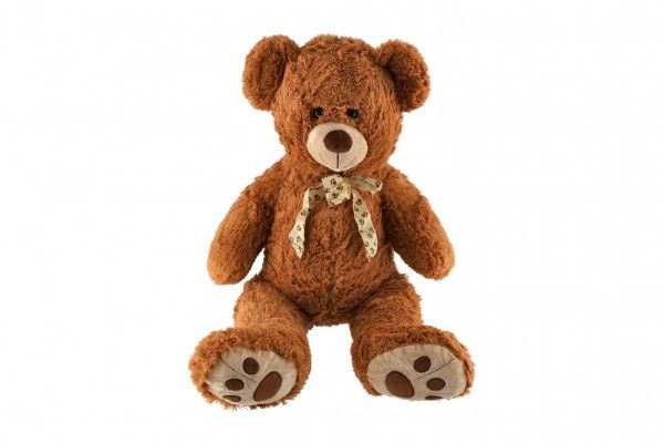 Teddies Medvěd s mašlí hnědý 72 cm Teddies