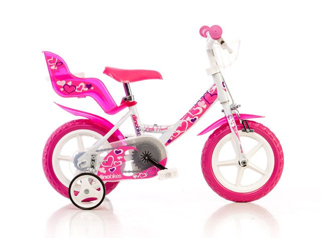 Dino Bikes Dětské kolo bílo-růžové 12 Dino Bikes